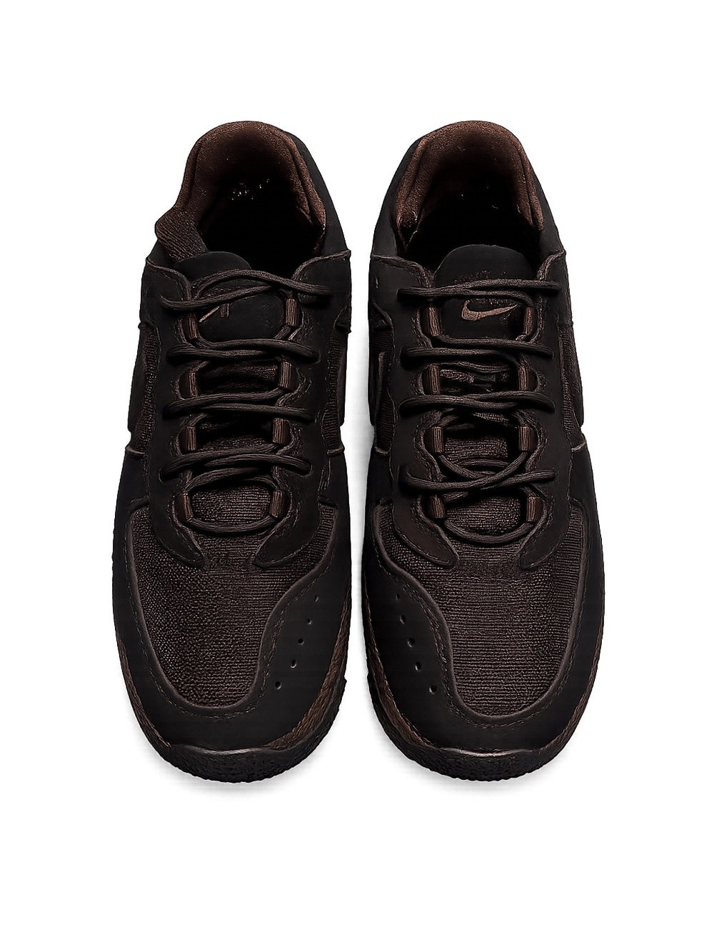 Women's Nike Air Force 1 Wild in Black and Velvet Brown colorway